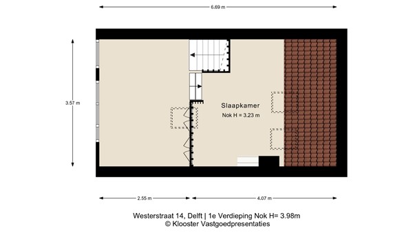 Plattegrond - Westerstraat 14, 2613 RH Delft - 1e Verdieping.jpeg